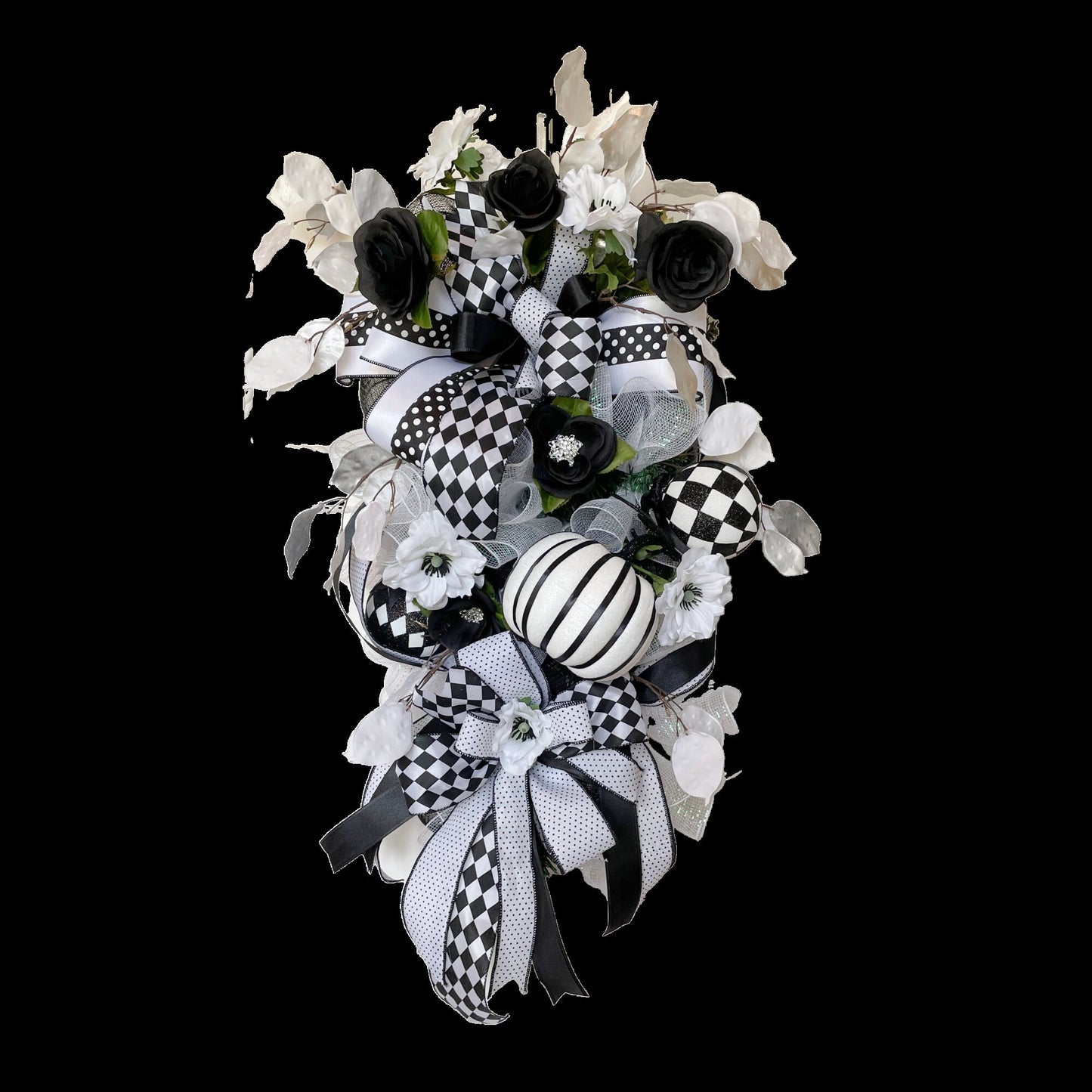 Pumpkin home decor, Thanksgiving gift, Harvest Porch wreath, Halloween Swag for Front Door, Autumn Decoration, Fall Party Decor