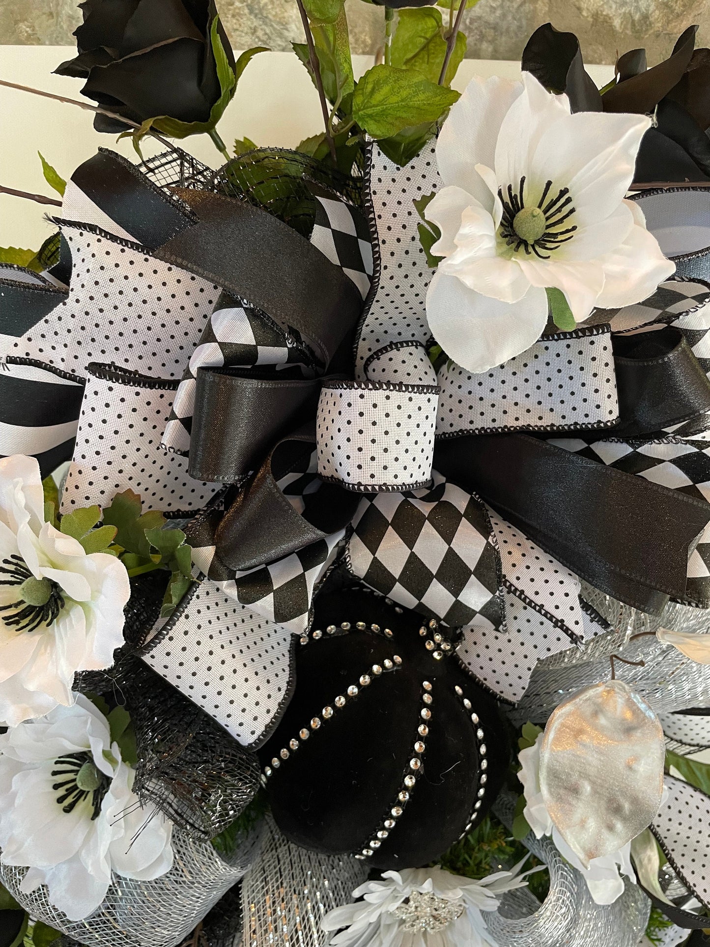 Halloween bling front door wreath, Thanksgiving gift, Fall pumpkin decor, Glam Harvest decor, Autumn mantle decor, Halloween party decor.