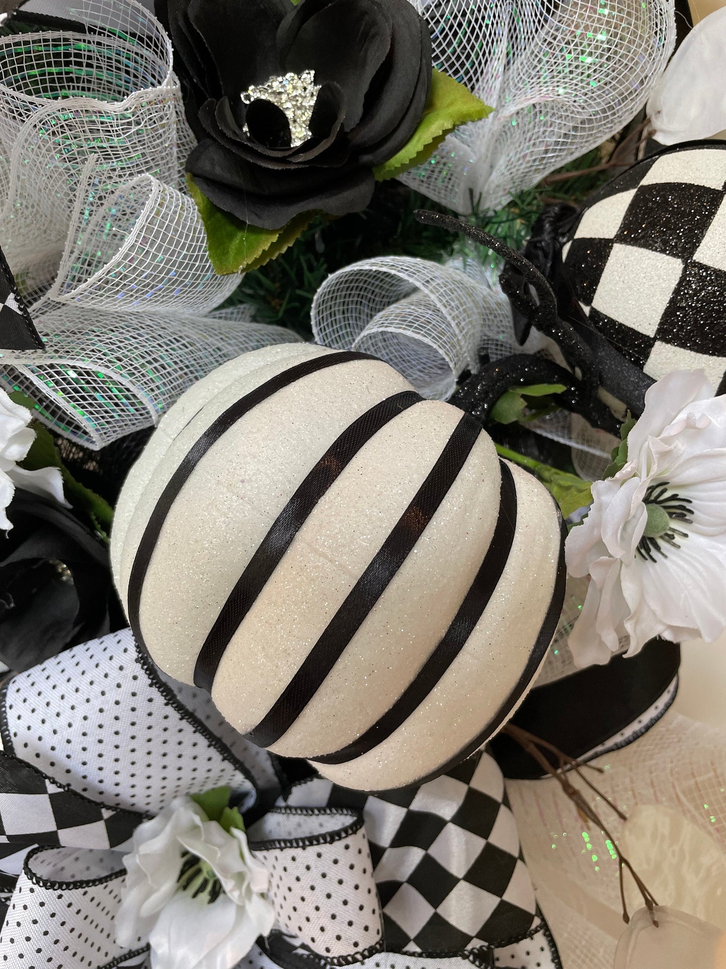 Pumpkin home decor, Thanksgiving gift, Harvest Porch wreath, Halloween Swag for Front Door, Autumn Decoration, Fall Party Decor