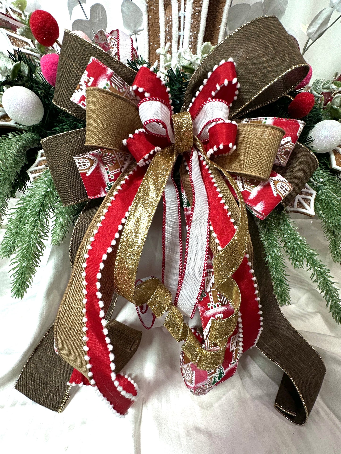 Bring your Christmas mantel to life with this Styled in Seconds™ Christmas mantel decor set—a freestanding, no-hang holiday mantel display.