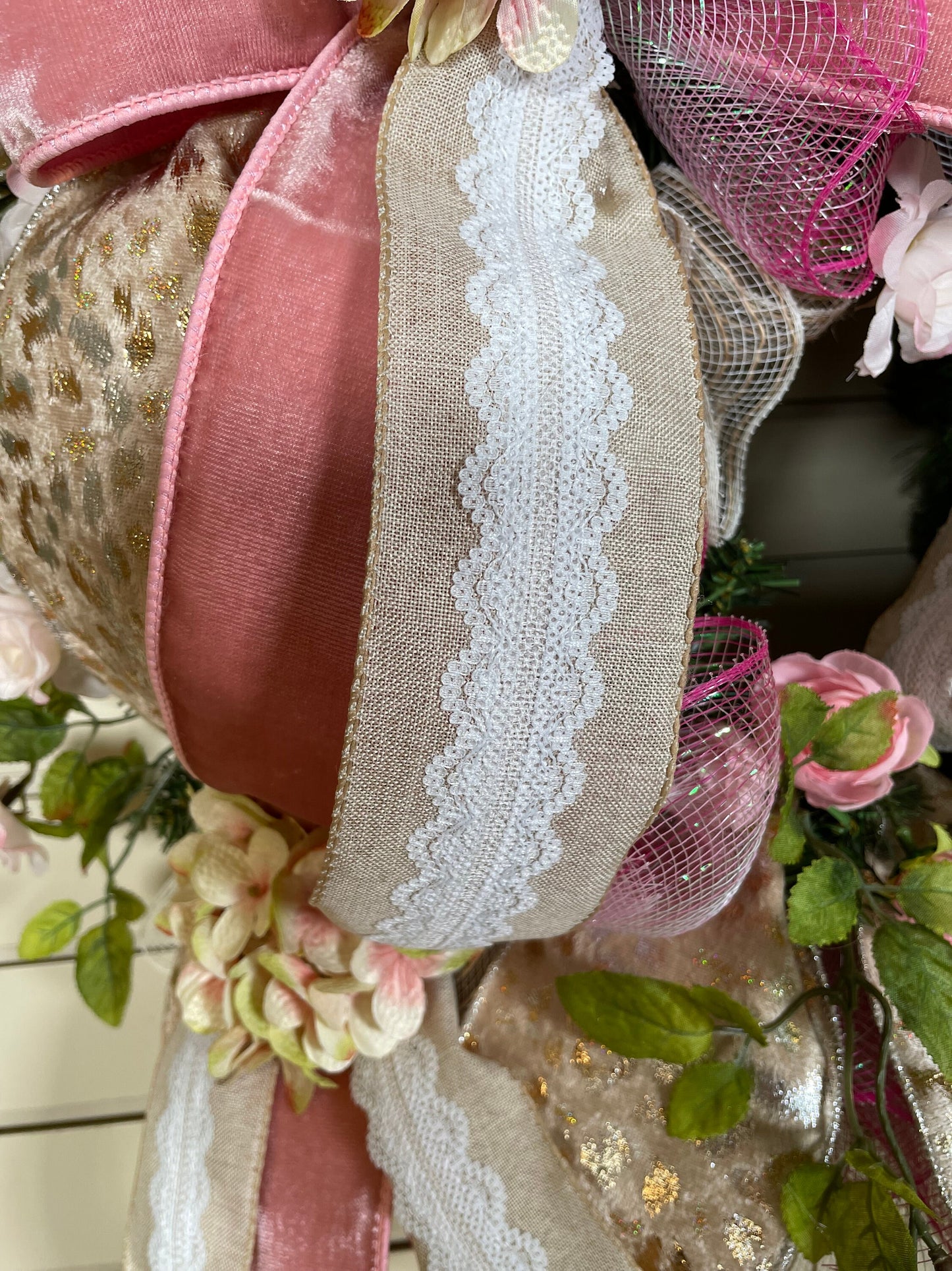 Romantic Shabby Chic Peony Front Door Wreath featuring a Flower Covered Heart makes a Stunning Gift, Wedding Decoration, Anniversary Gift.