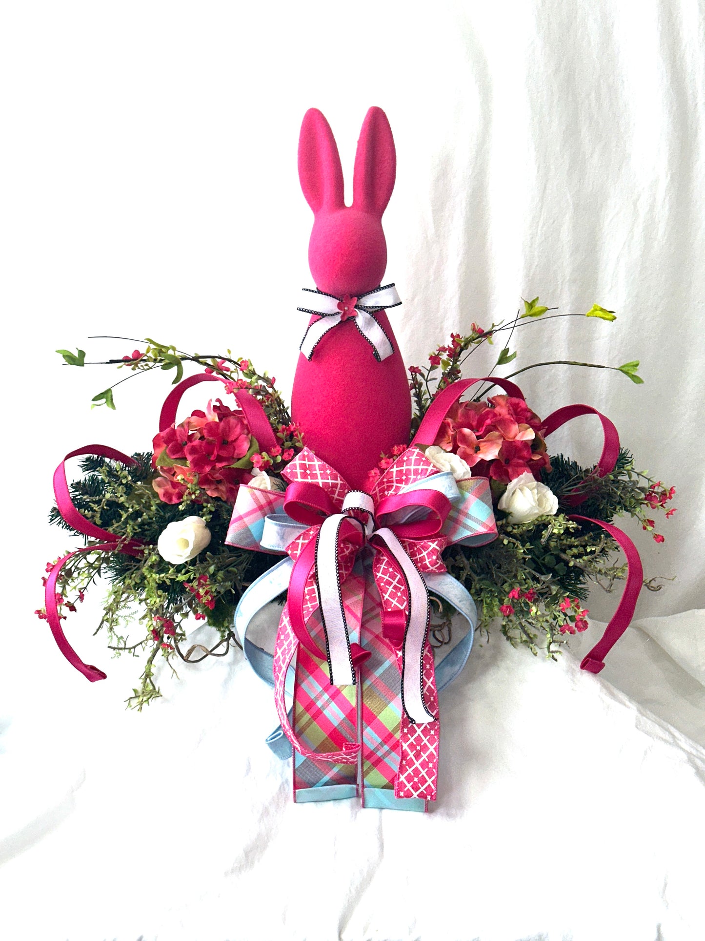 Styled in Seconds™ Easter Mantel Decor – 3 Piece Bunny Spring Mantel Set | No Hanging Required