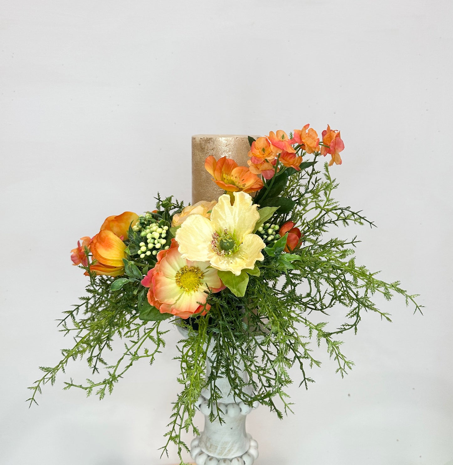 Environmentally friendly floral wine bottle bouquet for hostess gift, friend gift, housewarming, party idea or wine accessory.