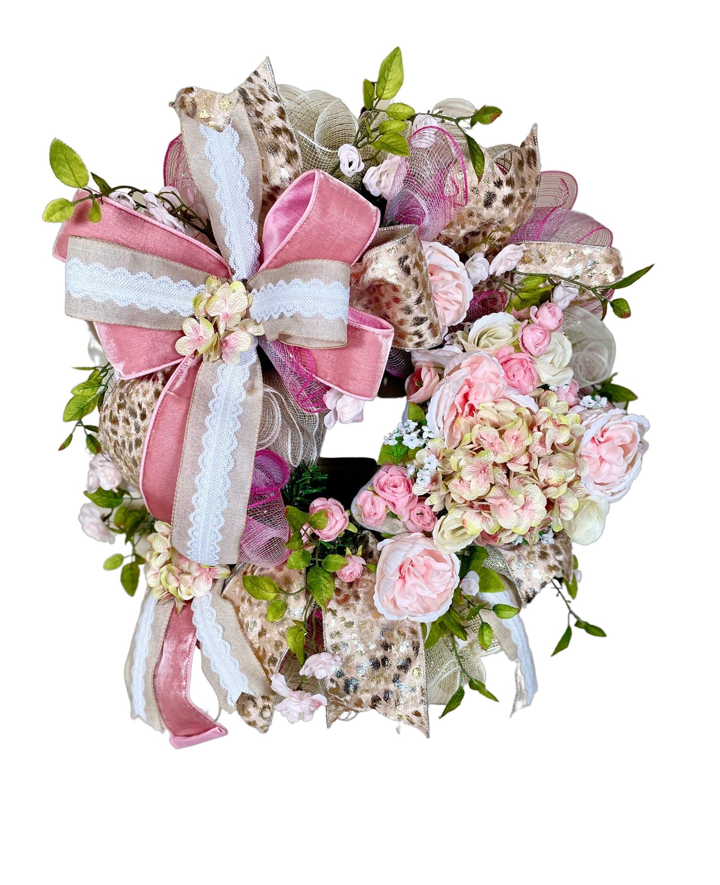 Romantic Shabby Chic Peony Front Door Wreath featuring a Flower Covered Heart makes a Stunning Gift, Wedding Decoration, Anniversary Gift.