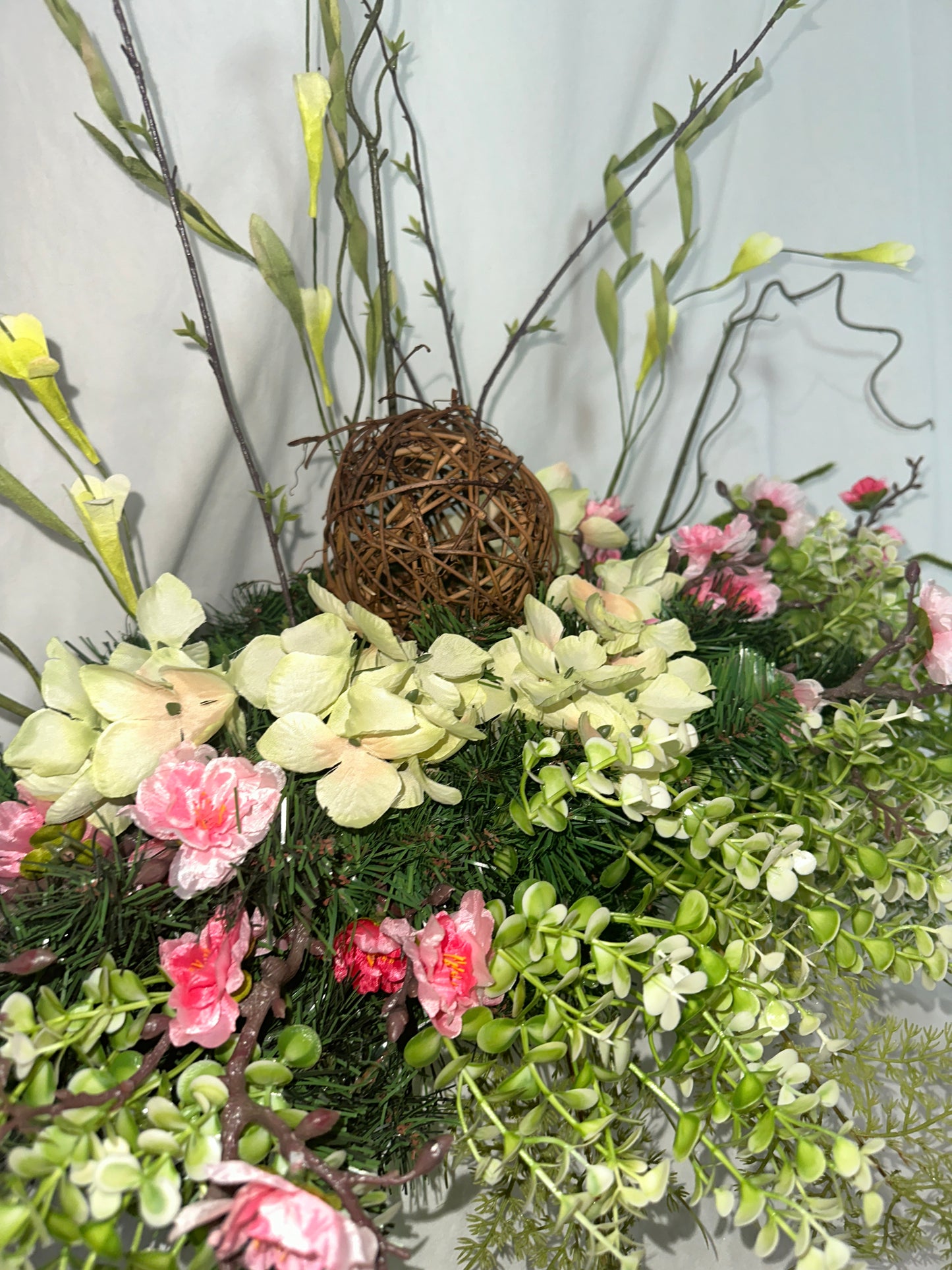 Styled in Seconds™ Designer Spring Mantel Styling Set – 3 Piece Easter Bunny Fireplace Collection