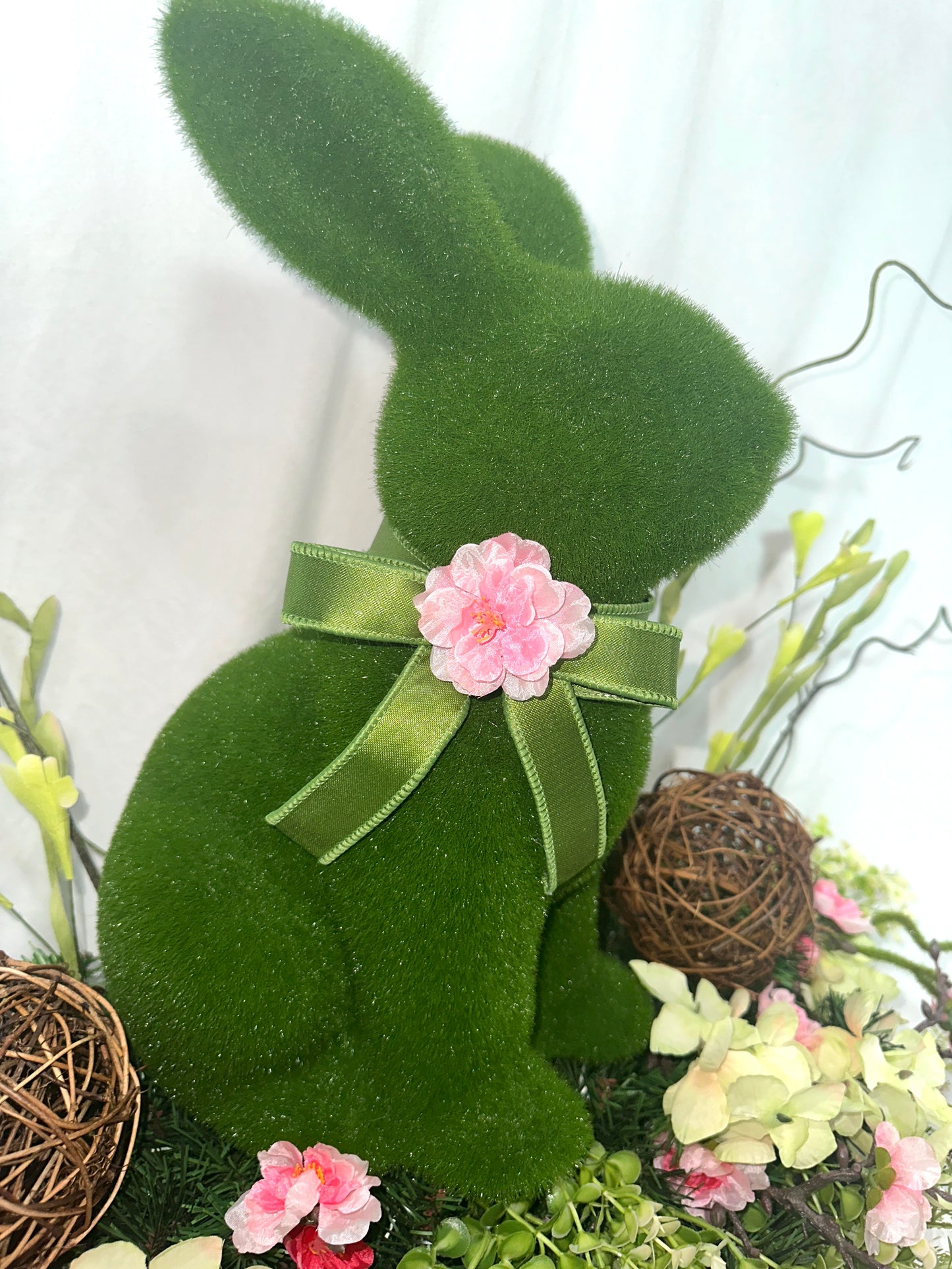 Styled in Seconds™ Designer Spring Mantel Styling Set – 3 Piece Easter Bunny Fireplace Collection