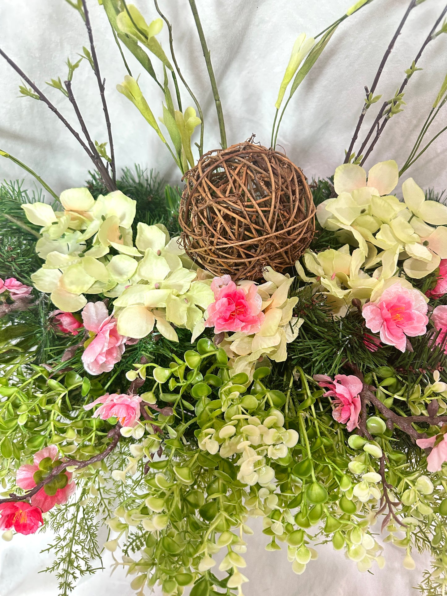 Styled in Seconds™ Designer Spring Mantel Styling Set – 3 Piece Easter Bunny Fireplace Collection