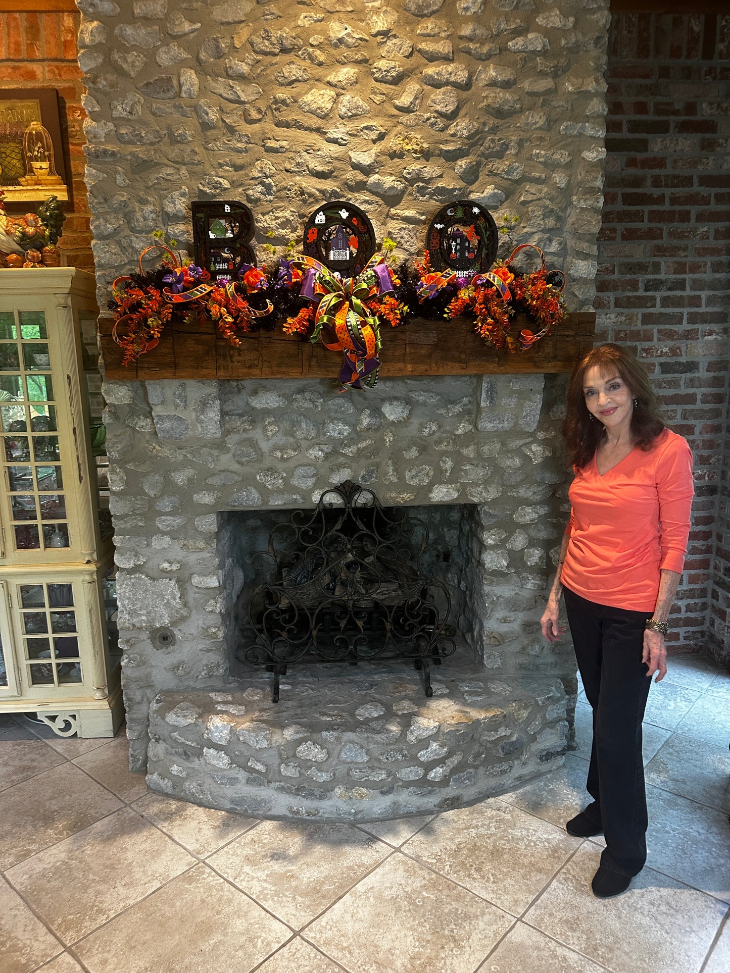 Lighted BOO Halloween Mantel Decor Set | 3D Halloween Village Display/ No Hanging Required