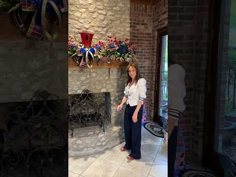 3-Piece Christmas Mantle Decor Styled in Seconds™ Set – No-Hang Holiday Centerpiece with Gift Box & Nutcracker Hat in Red, Blue, and Gold